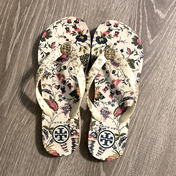 Tory Burch Floral Color-full Sandals Size 6.5 - Picture 3 of 6